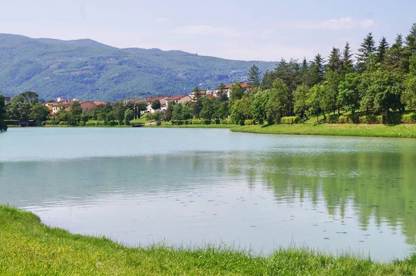 Montelleri Lake Vicchio Toscana Itália — Fotografia de Stock