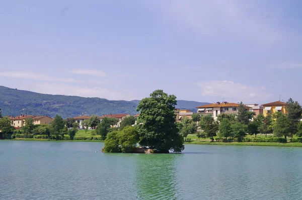 Montelleri See Vicchio Toskana Italien — Stockfoto