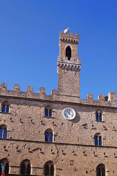 Priori Palace Volterra Toszkána Olaszország — Stock Fotó