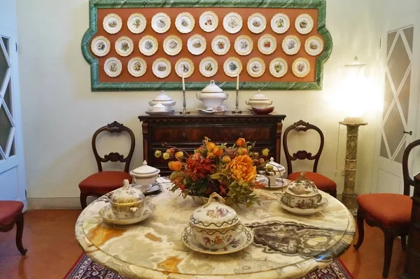 Interior Del Palacio Viti Volterra Toscana Italia — Foto de Stock