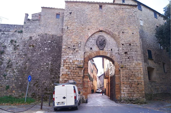 Gerbang Florentine Volterra Tuscany Italia — Stok Foto