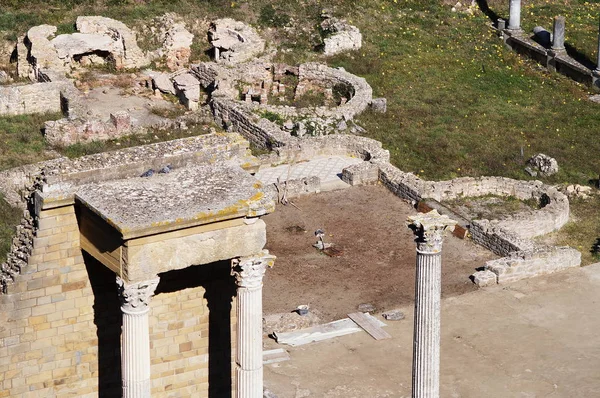 Ρωμαϊκό Θέατρο Της Volterra Τοσκάνη Ιταλία — Φωτογραφία Αρχείου