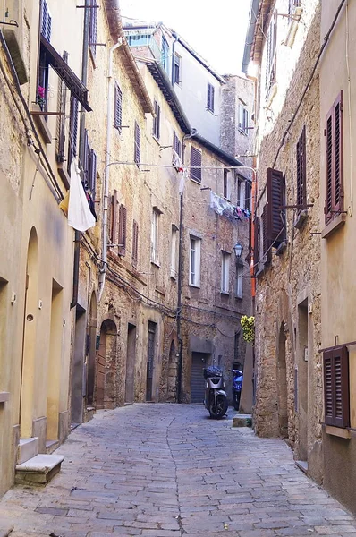 Calle Típica Volterra Toscana Italia — Foto de Stock