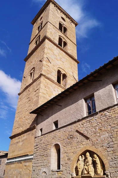 Klokkentoren Van Kathedraal Volterra Toscane Italië — Stockfoto