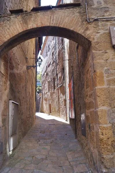 Typische Straße Von Volterra Toskana Italien — Stockfoto