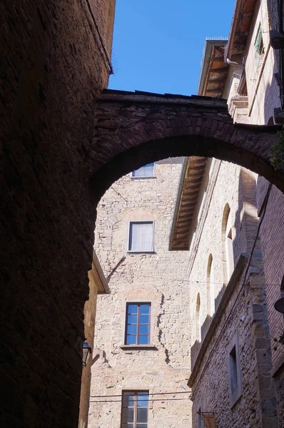 Typická Ulice Volterra Toskánsko Itálie — Stock fotografie