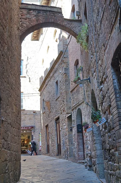 Typowa Ulica Volterra Toskania Włochy — Zdjęcie stockowe