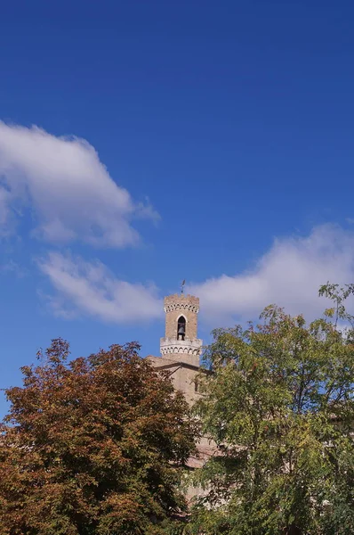 Věž Velkopřevorský Palác Volterra Toskánsko Itálie — Stock fotografie