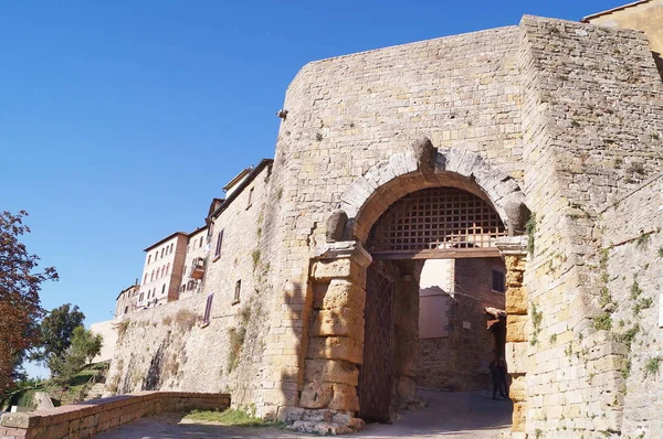 Arco Gate Volterra Tuscany 意大利 — 图库照片