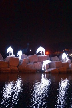 Noel ışıkları Salerno, İtalya