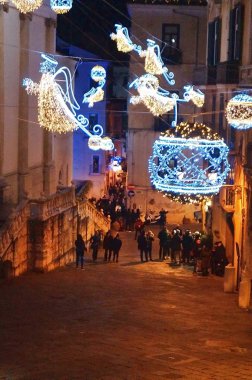 Noel ışıkları Salerno, İtalya