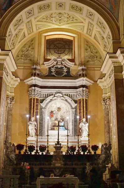 Wnętrze Katedry Salerno Włochy — Zdjęcie stockowe
