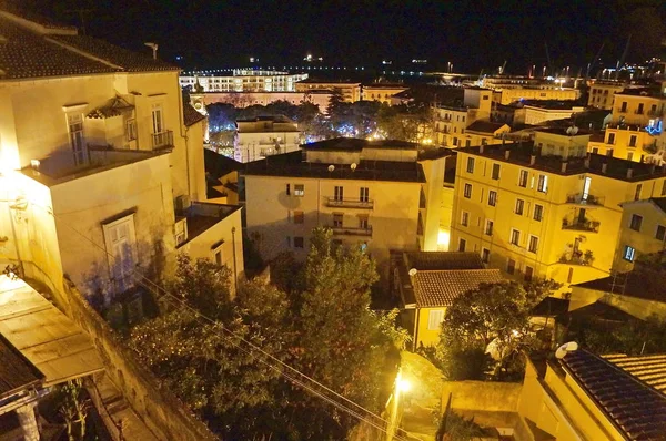 Vista Salerno Desde Jardín Minerva Italia — Foto de Stock