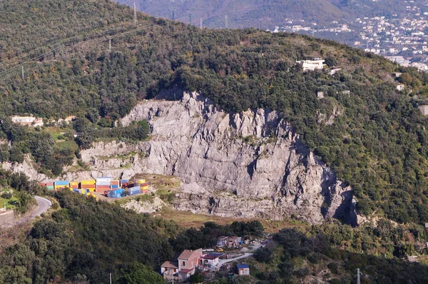 Pedra Nas Colinas Torno Salerno Itália — Fotografia de Stock