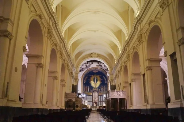 Interieur Van Kathedraal Van Salerno Italië — Stockfoto
