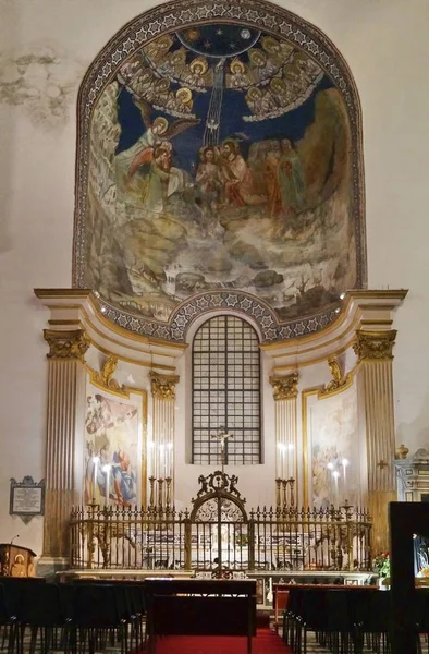Interior Catedral Salerno Italia — Foto de Stock