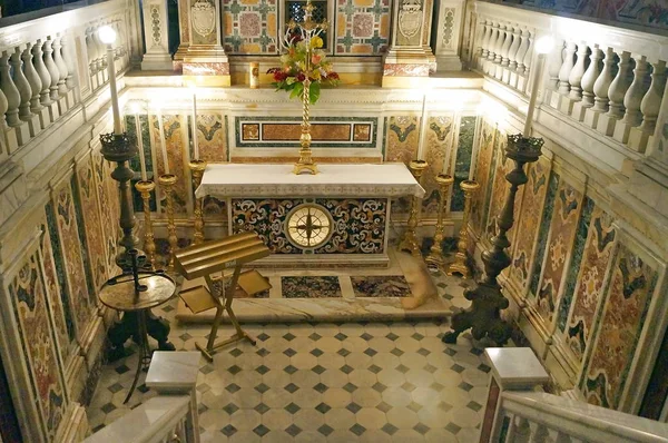Cripta Catedral Salerno Italia — Foto de Stock