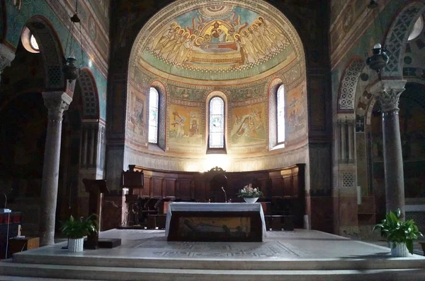 Interiören San Secondiano Cathedral Chiusi Toscana Italien — Stockfoto