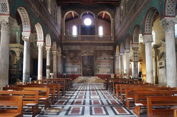 Interiören San Secondiano Cathedral Chiusi Toscana Italien — Stockfoto