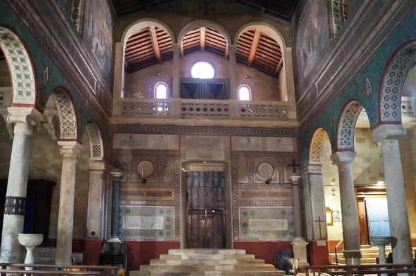 Interior San Secondiano Cathedral Chiusi Tuscany Italy — Stock Photo, Image