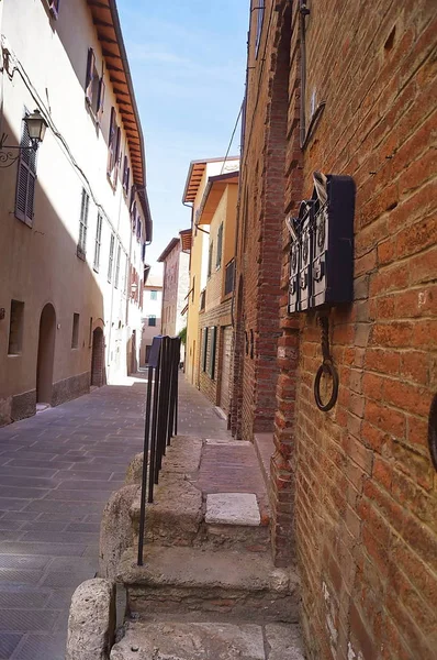 Chiusi Nin Tipik Caddesi Toskana Talya — Stok fotoğraf