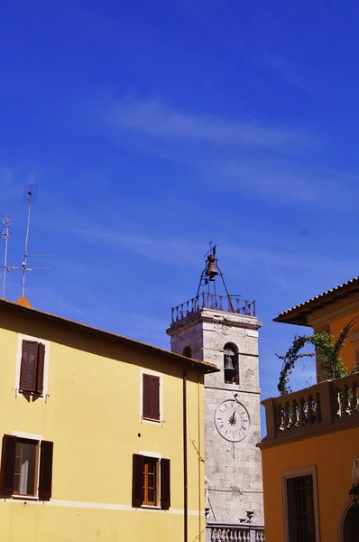 Klokkentoren Chiusi Toscane Italië — Stockfoto