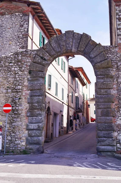 Puerta Florentina Castiglione Del Lago Umbría Italia —  Fotos de Stock