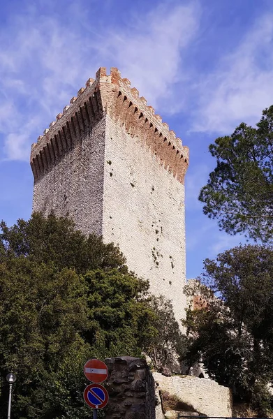 Aslan Kalesi Kulesi Castiglione Del Lago Umbria Talya — Stok fotoğraf