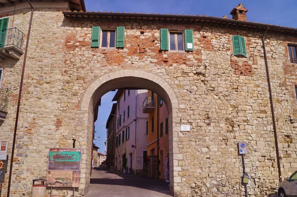 Porta Senese Castiglione Del Lago Umbria Włochy — Zdjęcie stockowe