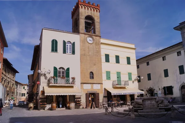 Mazzini Square Castiglione Del Lago Umbia Włochy — Zdjęcie stockowe