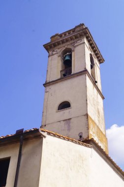 Santissima Annunziata tapınağının çan kulesi, Vinci, Toskana, İtalya