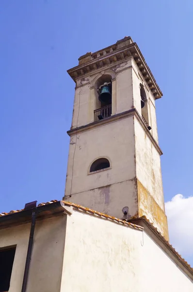 Klokkentoren Van Het Heiligdom Van Santissima Annunziata Vinci Toscane Italië — Stockfoto