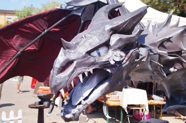 Cabeça Dragão Festa Unicórnio Vinci — Fotografia de Stock