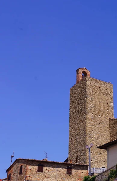 Tour Forteresse Des Comtes Guidi Vinci Toscane Italie — Photo