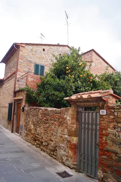 Rua Típica Vinci Toscana Itália — Fotografia de Stock