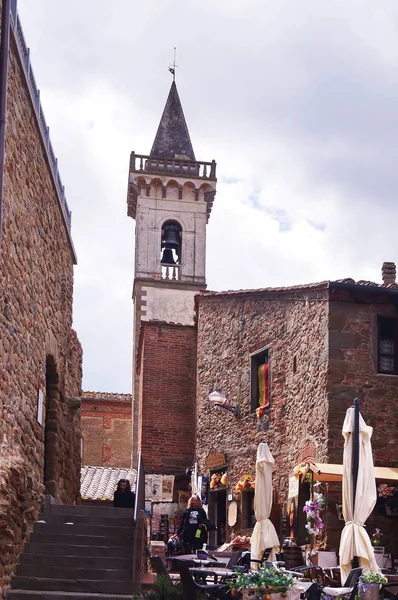 Clocher Église Sainte Croix Vinci Toscane Italie — Photo
