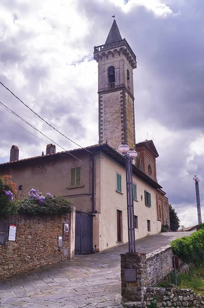 Kościół Świętego Krzyża Vinci Toskania Włochy — Zdjęcie stockowe
