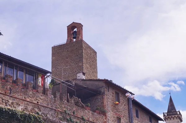 Tour Forteresse Des Comtes Guidi Vinci Toscane Italie — Photo