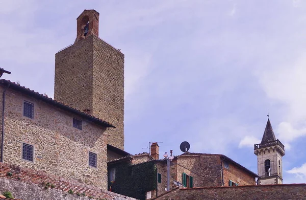 Tour Forteresse Des Comtes Guidi Vinci Toscane Italie — Photo