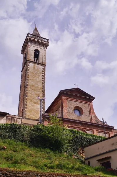 Церковь Святого Креста Винчи Тоскана Италия — стоковое фото