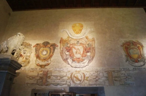 Interior Palazzo Arnolfo San Giovanni Valdarno Tuscany Italy — стоковое фото