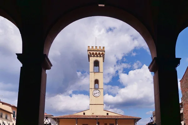 Toren Van Pretorian Palace San Giovanni Valdarno Toscane Italië — Stockfoto
