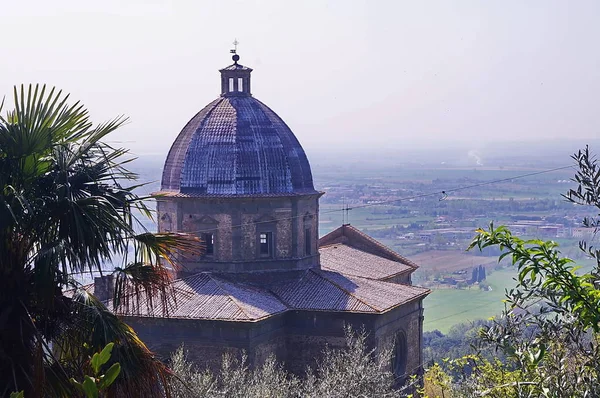 Kerk Van Santa Maria Delle Grazie Calcinaio Cortona Toscane Italië — Stockfoto