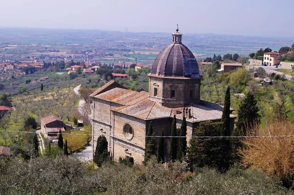 Kyrkan Santa Maria Delle Grazie Calcinaio Cortona Toscana Italien — Stockfoto