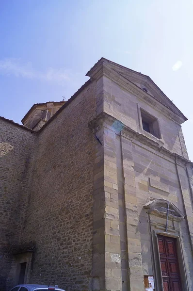 Fasaden Spirito Santo Kyrkan Cortona Toscana Italien — Stockfoto