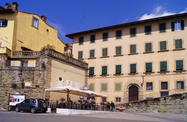 Plaza Garibaldi Cortona Toscana Italia —  Fotos de Stock