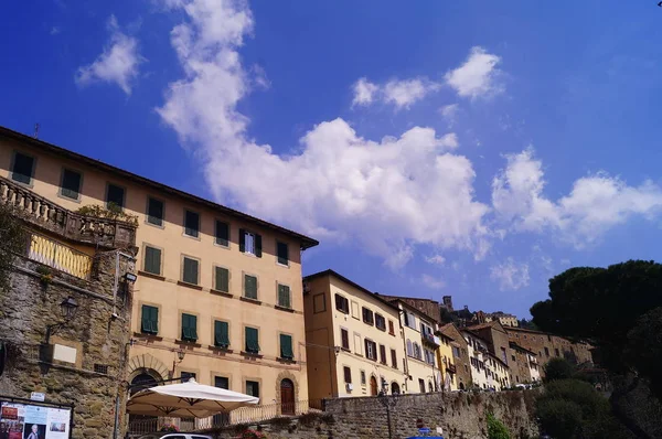 Piazza Garibaldi Cortona Toscana Italia — Foto Stock