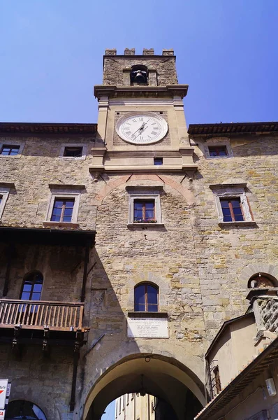 Municipal Palace Cortona Toscane Italië — Stockfoto
