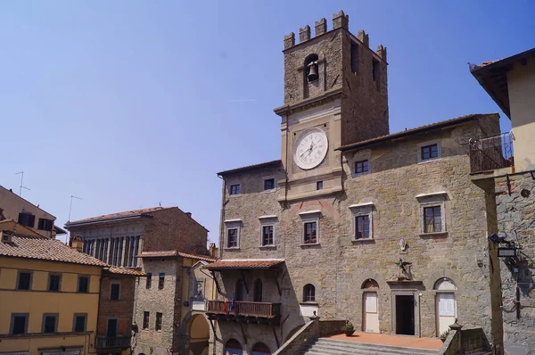 Městský Palác Cortona Toskánsko Itálie — Stock fotografie