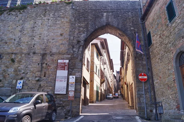 Santa Maria Gate Cortona Toskania Włochy — Zdjęcie stockowe